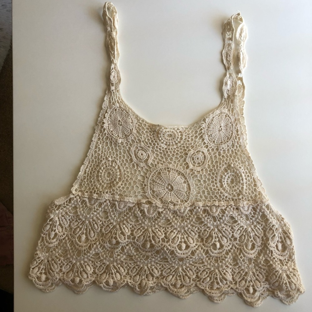Cropped Crochet Festival top